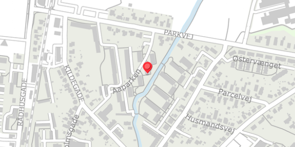 Trafikstøjkort på Aaparken 7, 2. th, 8300 Odder