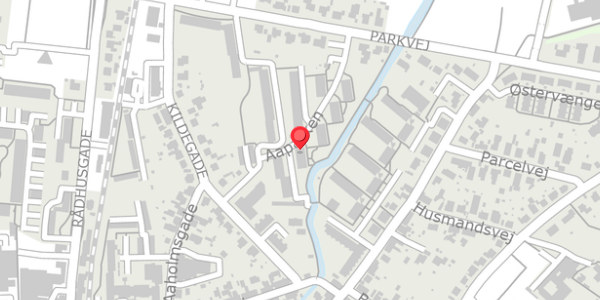 Trafikstøjkort på Aaparken 13, 2. th, 8300 Odder