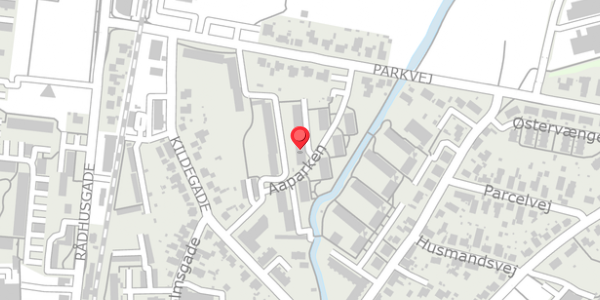 Trafikstøjkort på Aaparken 14, 2. th, 8300 Odder
