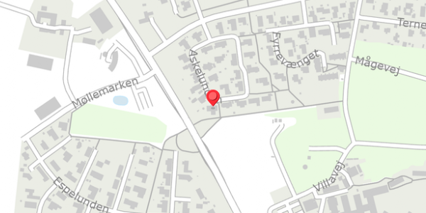 Trafikstøjkort på Askelunden 23, 8300 Odder