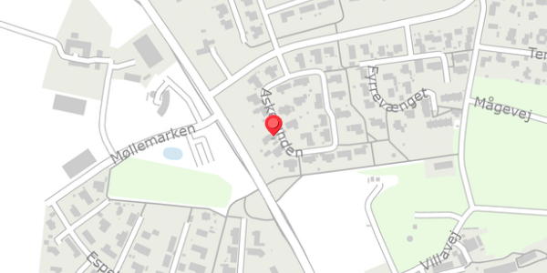 Trafikstøjkort på Askelunden 27, 8300 Odder