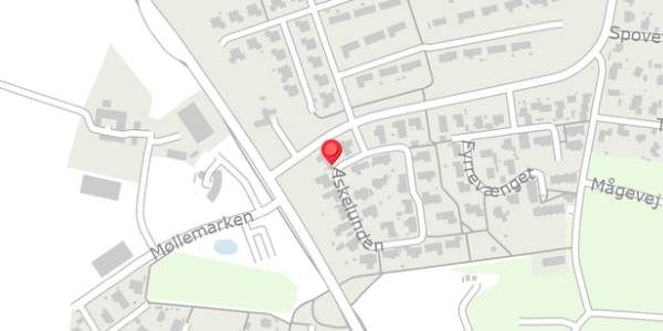 Trafikstøjkort på Askelunden 35, 8300 Odder