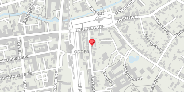 Trafikstøjkort på Asylgade 9, 8300 Odder