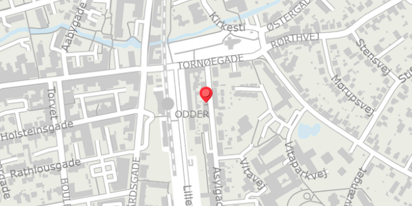 Trafikstøjkort på Asylgade 10, 8300 Odder