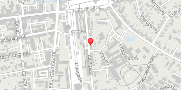 Trafikstøjkort på Asylgade 19, 8300 Odder