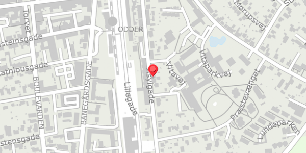 Trafikstøjkort på Asylgade 27, 8300 Odder