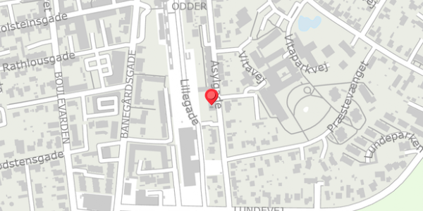 Trafikstøjkort på Asylgade 32, 1. th, 8300 Odder