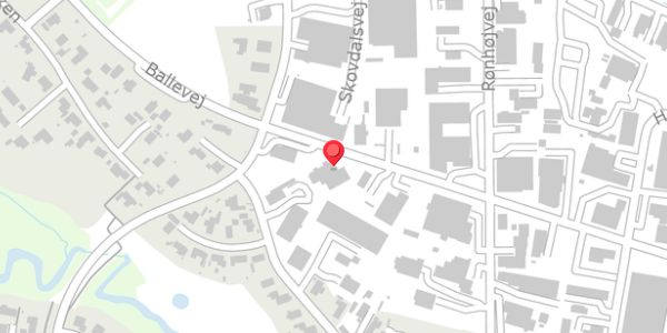 Trafikstøjkort på Ballevej 23, 8300 Odder