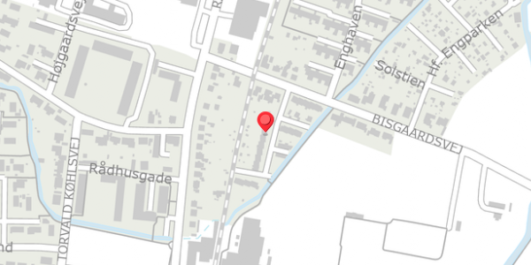 Trafikstøjkort på Bisgaardsparken 4, 8300 Odder