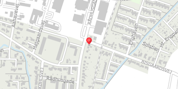 Trafikstøjkort på Bisgaardsvej 2, 8300 Odder