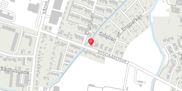Trafikstøjkort på Bisgaardsvej 17, 8300 Odder