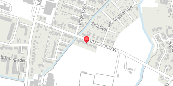 Trafikstøjkort på Bisgaardsvej 26, 8300 Odder