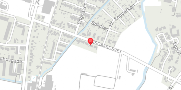 Trafikstøjkort på Bisgaardsvej 28, 8300 Odder
