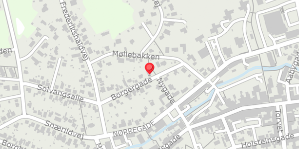 Trafikstøjkort på Borgergade 4, 8300 Odder