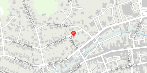 Trafikstøjkort på Borgergade 5, 8300 Odder