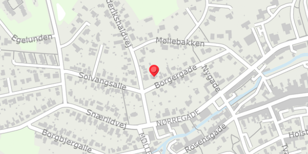 Trafikstøjkort på Borgergade 16, 8300 Odder