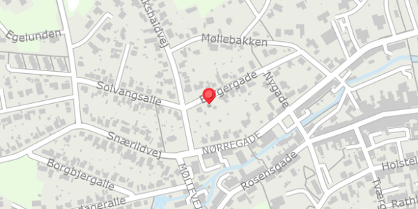 Trafikstøjkort på Borgergade 17, 8300 Odder