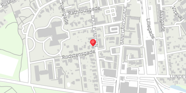 Trafikstøjkort på Boulevarden 16, 8300 Odder