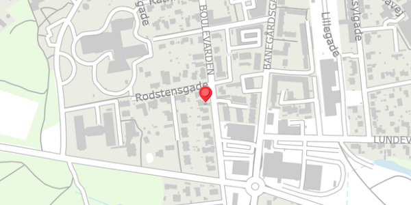 Trafikstøjkort på Boulevarden 20, 8300 Odder