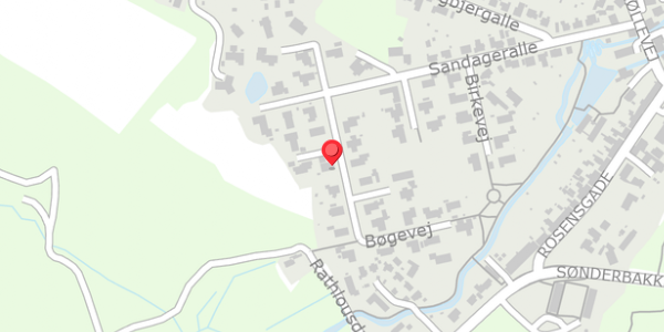 Trafikstøjkort på Bøgevej 10, 8300 Odder