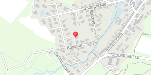 Trafikstøjkort på Bøgevej 11, 8300 Odder