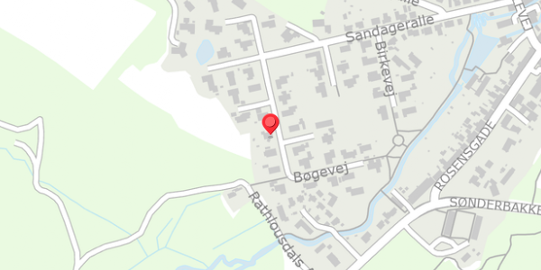 Trafikstøjkort på Bøgevej 12, 8300 Odder