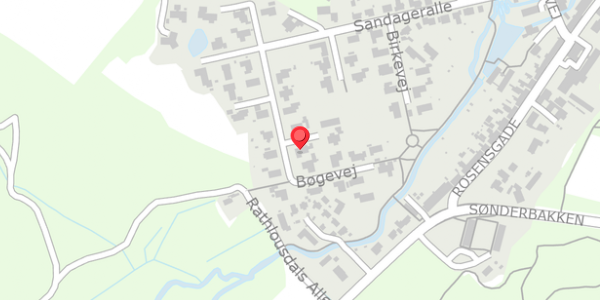 Trafikstøjkort på Bøgevej 13, 8300 Odder