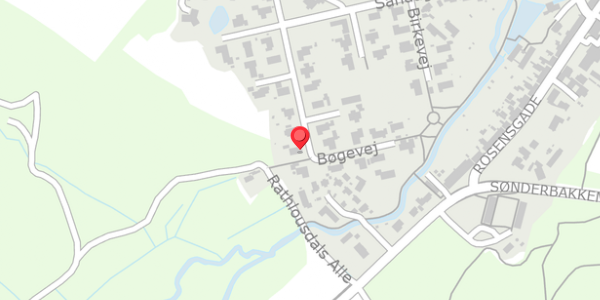 Trafikstøjkort på Bøgevej 16, 8300 Odder