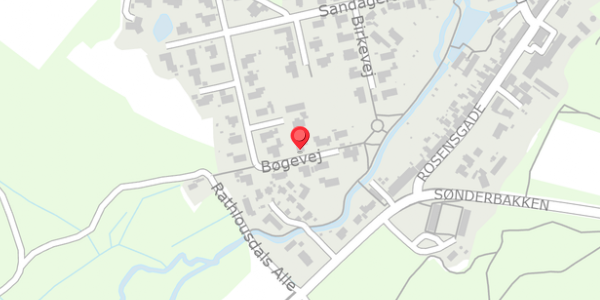 Trafikstøjkort på Bøgevej 17, 8300 Odder