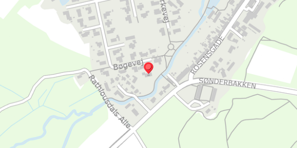 Trafikstøjkort på Bøgevej 30, 8300 Odder