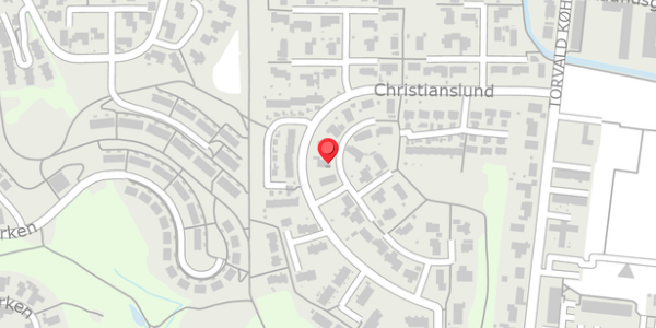 Trafikstøjkort på Christianslund 11, 8300 Odder
