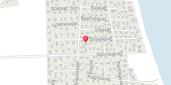 Trafikstøjkort på Drosselvej 153, 8300 Odder