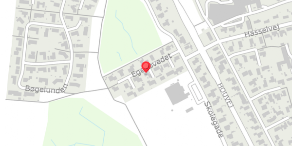 Trafikstøjkort på Egehovedet 45, 8300 Odder