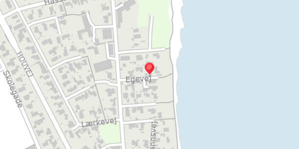 Trafikstøjkort på Egevej 3, 8300 Odder
