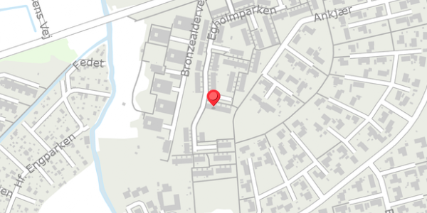 Trafikstøjkort på Egholmparken 102, 8300 Odder