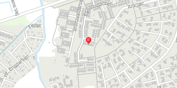 Trafikstøjkort på Egholmparken 104, 8300 Odder