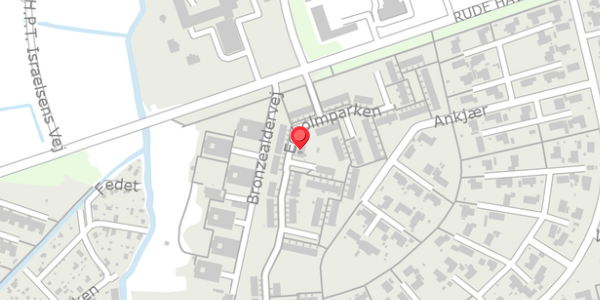 Trafikstøjkort på Egholmparken 174, 8300 Odder