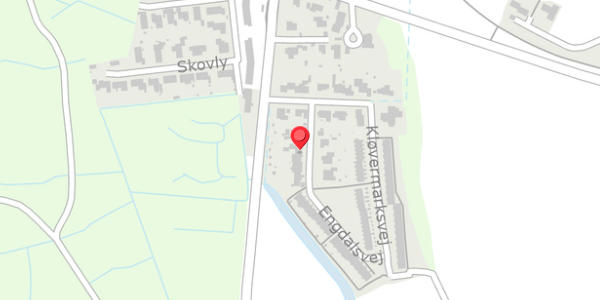 Trafikstøjkort på Engdalsvej 6, 8300 Odder