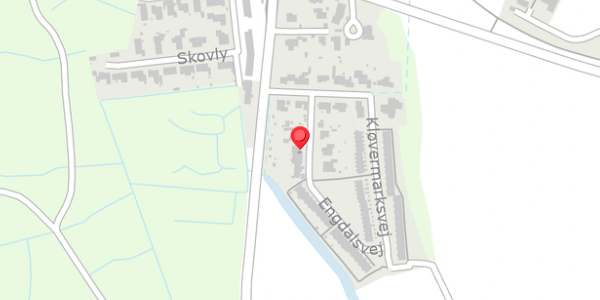 Trafikstøjkort på Engdalsvej 8, 8300 Odder