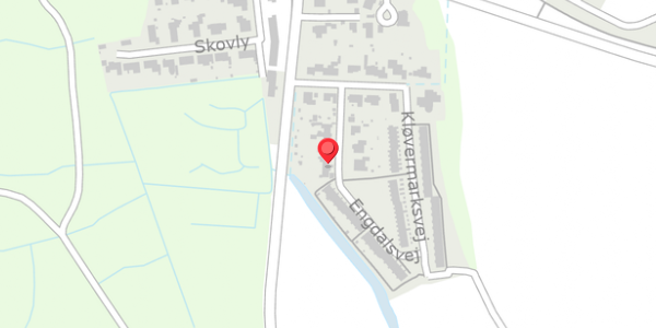 Trafikstøjkort på Engdalsvej 12, 8300 Odder