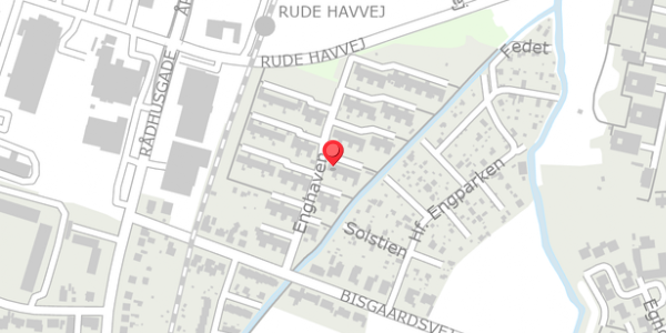 Trafikstøjkort på Enghaven 8, 8300 Odder