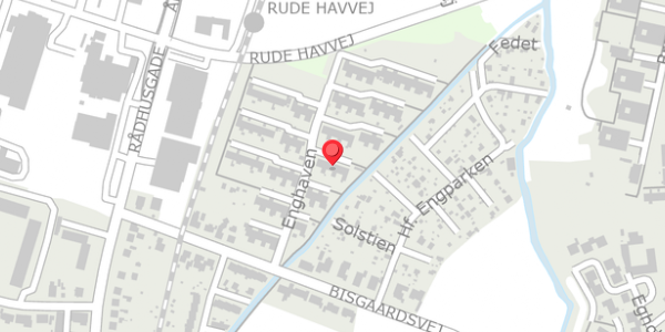 Trafikstøjkort på Enghaven 10, 8300 Odder