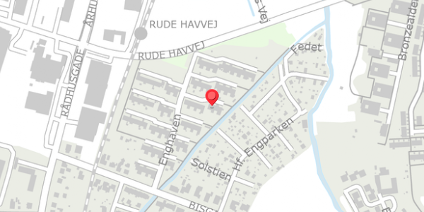 Trafikstøjkort på Enghaven 20, 8300 Odder