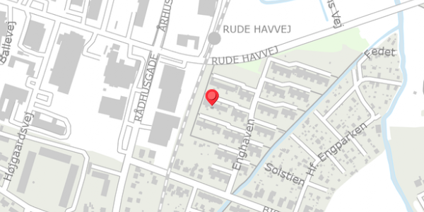 Trafikstøjkort på Enghaven 21D, . , 8300 Odder