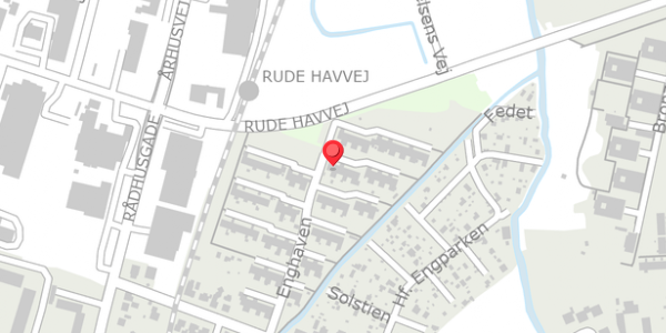 Trafikstøjkort på Enghaven 24, 8300 Odder