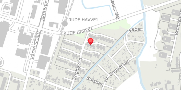 Trafikstøjkort på Enghaven 26, 8300 Odder