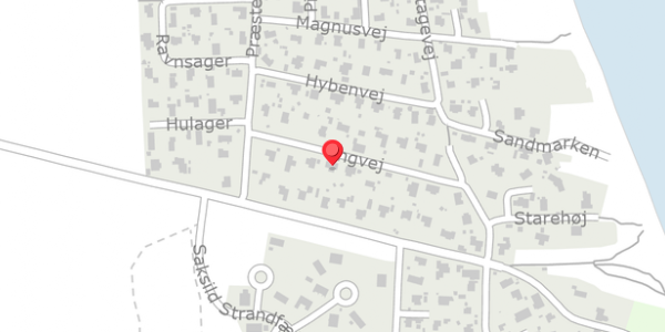 Trafikstøjkort på Engvej 13, 8300 Odder