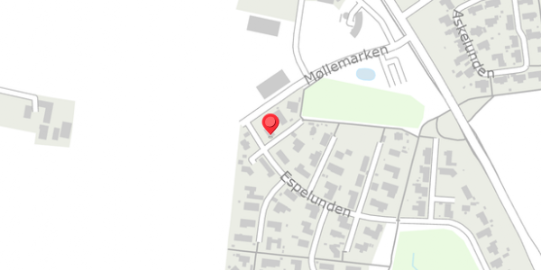 Trafikstøjkort på Espelunden 1, 8300 Odder