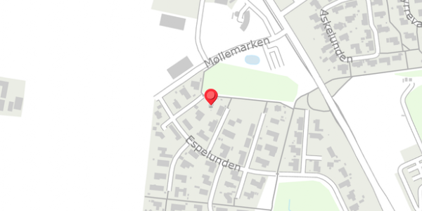 Trafikstøjkort på Espelunden 7, 8300 Odder