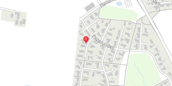 Trafikstøjkort på Espelunden 8, 8300 Odder